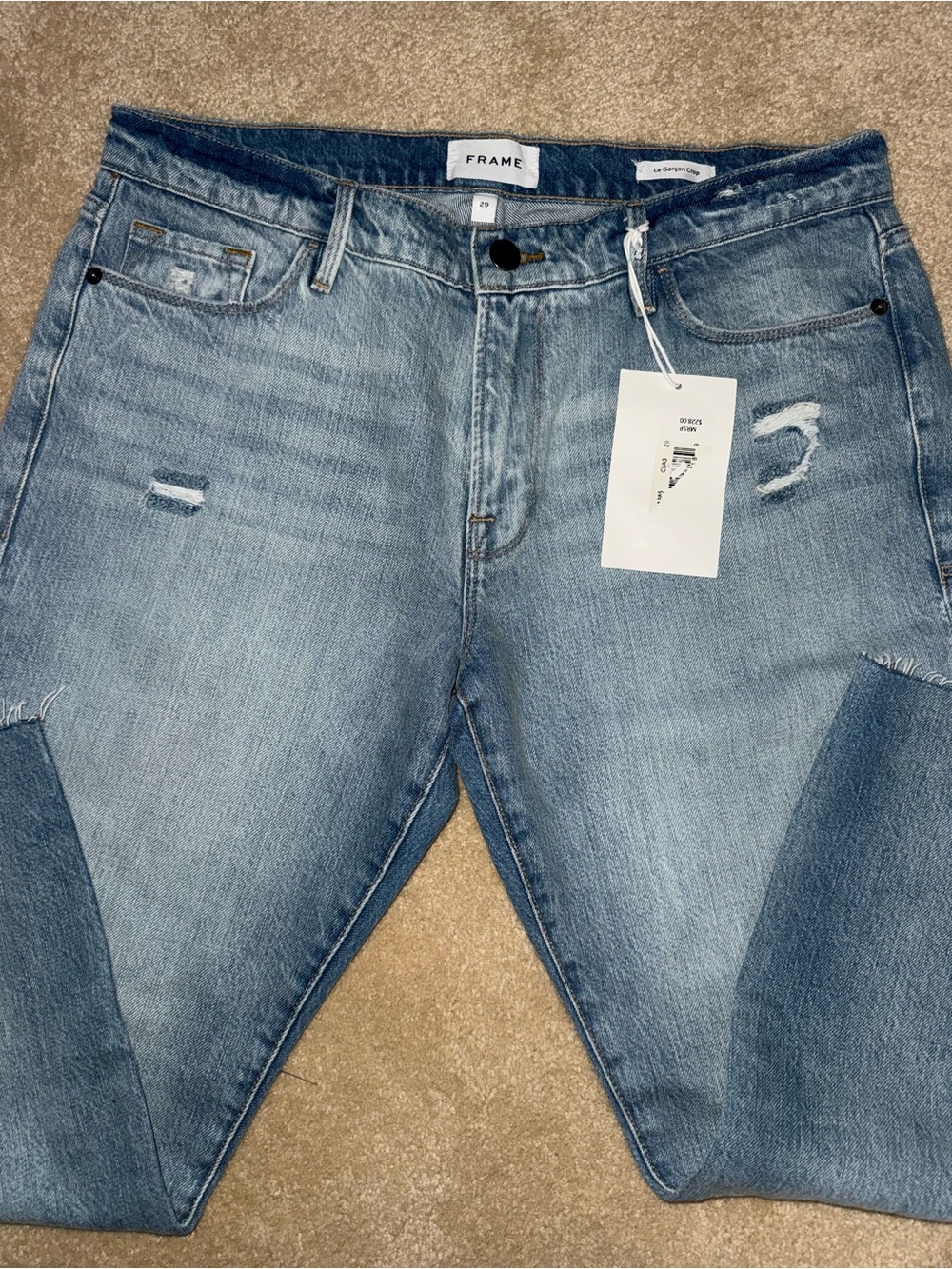 Frame Denim Light Wash Slim-Straight Men’s Jeans